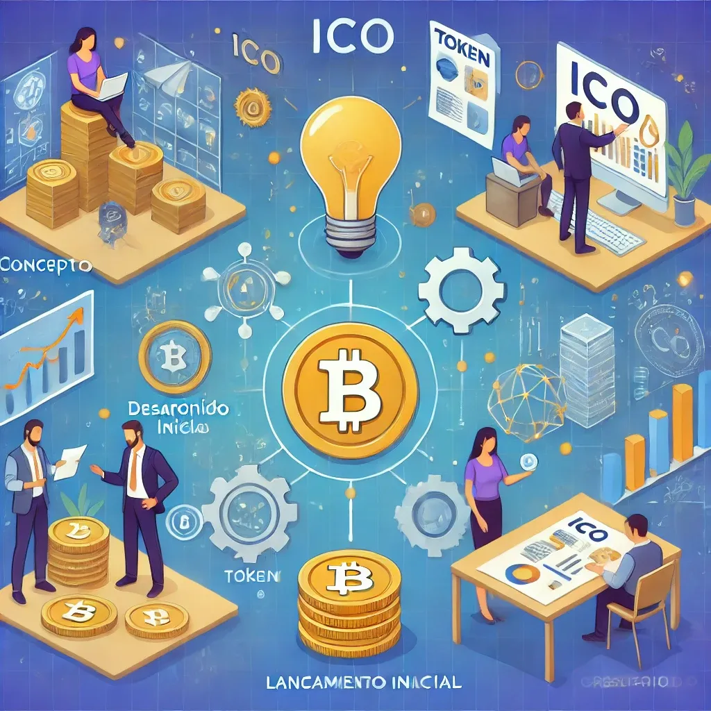 Bitcoin currency with different processes for finding an ICO