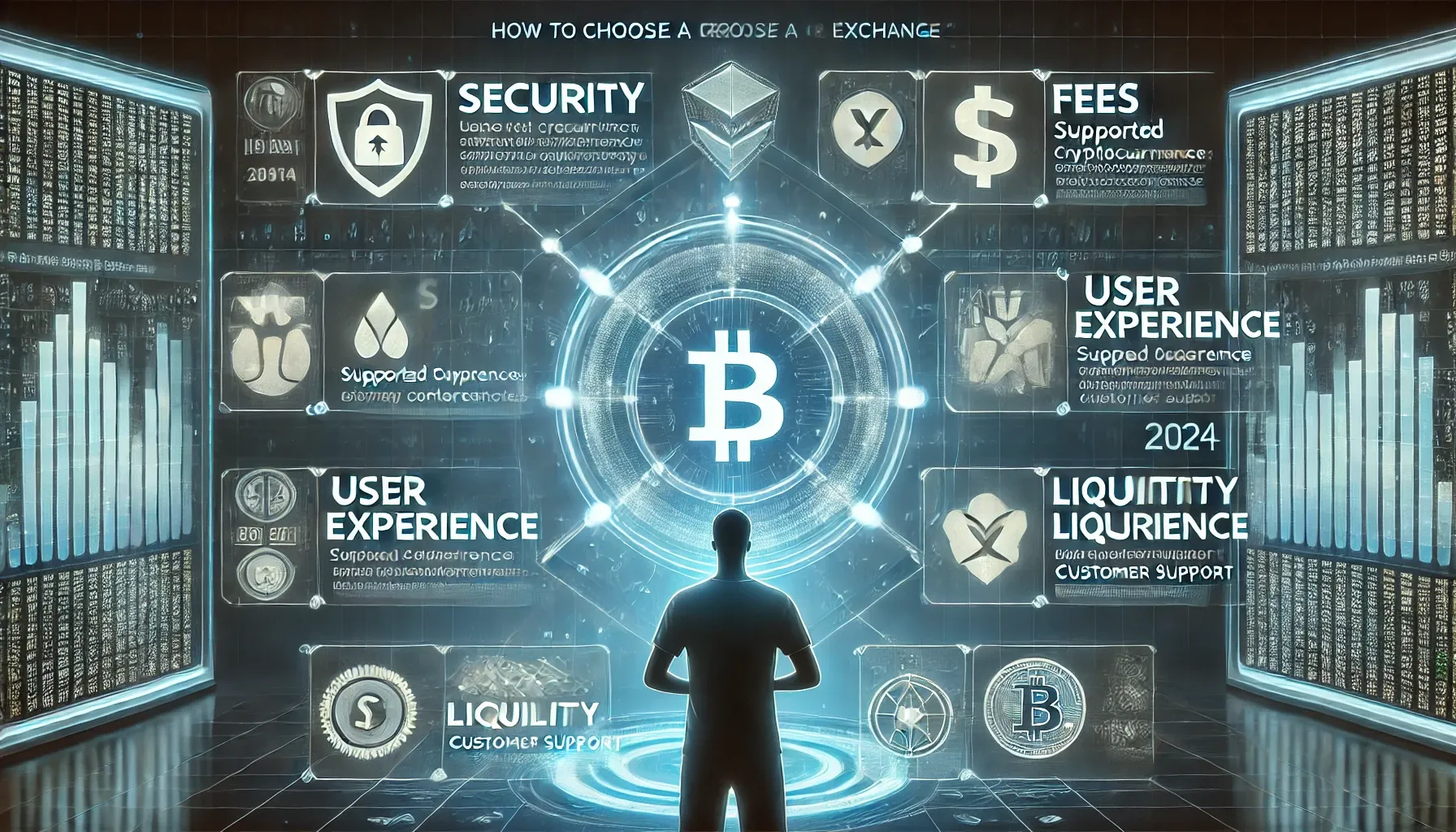 Bitcoin currency, security, fee, user experience, liquidity on the exchange